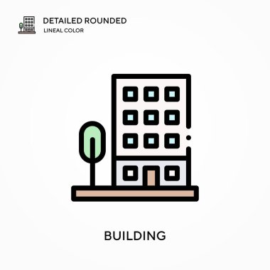 Ayrıntılı yuvarlak doğrusal renk vektör simgesi oluşturuluyor. Web mobil UI ögesi için resimleme sembolü tasarım şablonu. Düzenlenebilir vuruşlarda mükemmel renk modern piktogram. İş projeniz için simge oluşturma