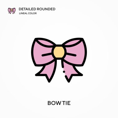 Papyon ayrıntılı yuvarlak doğrusal renk vektör simgesi. Web mobil UI ögesi için resimleme sembolü tasarım şablonu. Düzenlenebilir vuruşlarda mükemmel renk modern piktogram. İş projeniz için papyon simgeleri