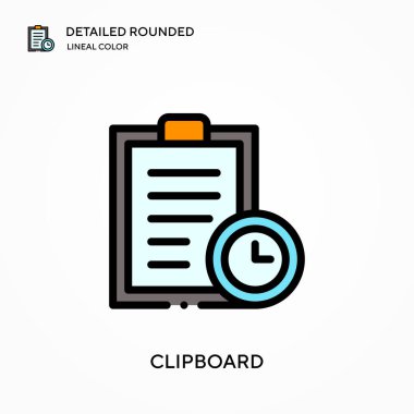 Pano ayrıntılı yuvarlak doğrusal renk vektörü simgesi. Web mobil UI ögesi için resimleme sembolü tasarım şablonu. Düzenlenebilir vuruşlarda mükemmel renk modern piktogram. İş projeniz için pano simgeleri