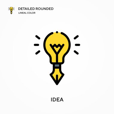 Ayrıntılı yuvarlak doğrusal renk vektörü simgesi. Web mobil UI ögesi için resimleme sembolü tasarım şablonu. Düzenlenebilir vuruşlarda mükemmel renk modern piktogram. İş projeniz için fikir simgeleri