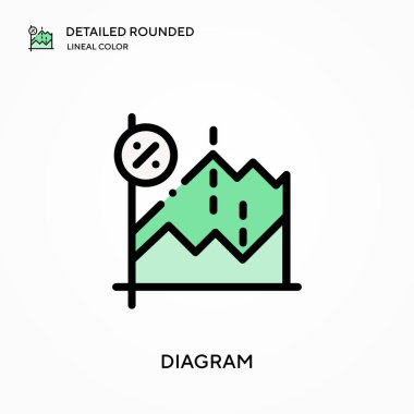 Ayrıntılı yuvarlak doğrusal renk vektörü simgesi. Web mobil UI ögesi için resimleme sembolü tasarım şablonu. Düzenlenebilir vuruşlarda mükemmel renk modern piktogram. İş projeniz için diyagram simgeleri