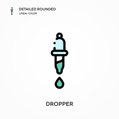 Düşüren ayrıntılı yuvarlak doğrusal renk vektör simgesi. Web mobil UI ögesi için resimleme sembolü tasarım şablonu. Düzenlenebilir vuruşlarda mükemmel renk modern piktogram. İş projeniz için indirme simgeleri