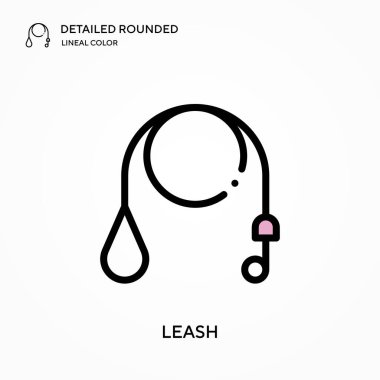 Tasma ayrıntılı yuvarlak doğrusal renk vektör simgesi. Web mobil UI ögesi için resimleme sembolü tasarım şablonu. Düzenlenebilir vuruşlarda mükemmel renk modern piktogram. İş projeniz için tasma simgeleri