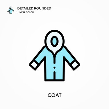 Kaplama detaylı yuvarlak doğrusal renk vektör simgesi. Web mobil UI ögesi için resimleme sembolü tasarım şablonu. Düzenlenebilir vuruşlarda mükemmel renk modern piktogram. İş projeniz için manto simgeleri