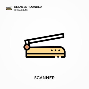 Tarayıcı ayrıntılı yuvarlak doğrusal renk vektörü simgesi. Web mobil UI ögesi için resimleme sembolü tasarım şablonu. Düzenlenebilir vuruşlarda mükemmel renk modern piktogram. İş projeniz için tarayıcı simgeleri