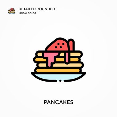 Krepler yuvarlak doğrusal renk vektör simgesini detaylandırdı. Web mobil UI ögesi için resimleme sembolü tasarım şablonu. Düzenlenebilir vuruşlarda mükemmel renk modern piktogram. İş projeniz için gözleme simgeleri