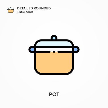 Ot detaylı yuvarlak doğrusal renk vektör simgesi. Web mobil UI ögesi için resimleme sembolü tasarım şablonu. Düzenlenebilir vuruşlarda mükemmel renk modern piktogram. İş projeniz için esrar simgeleri