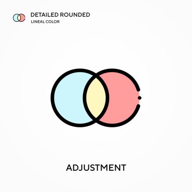 Ayarlama ayrıntılı yuvarlak doğrusal renk vektörü simgesi. Web mobil UI ögesi için resimleme sembolü tasarım şablonu. Düzenlenebilir vuruşlarda mükemmel renk modern piktogram. İş projeniz için ayar simgeleri