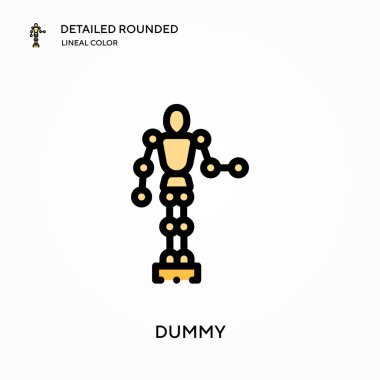 Aptal ayrıntılı yuvarlak doğrusal renk vektörü ikonu. Web mobil UI ögesi için resimleme sembolü tasarım şablonu. Düzenlenebilir vuruşlarda mükemmel renk modern piktogram. İş projen için sahte simgeler