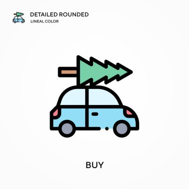 Ayrıntılı yuvarlak doğrusal renk vektör simgesi al. Web mobil UI ögesi için resimleme sembolü tasarım şablonu. Düzenlenebilir vuruşlarda mükemmel renk modern piktogram. İş projeniz için simge satın alın