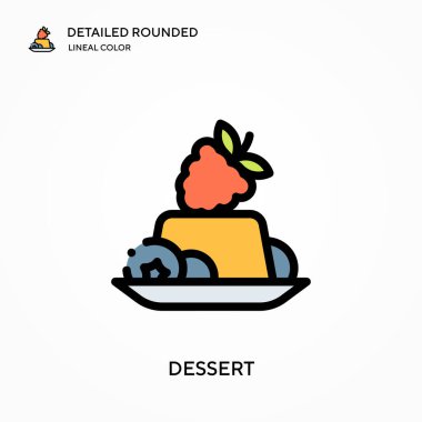 Detaylı yuvarlak doğrusal renk vektör ikonu. Web mobil UI ögesi için resimleme sembolü tasarım şablonu. Düzenlenebilir vuruşlarda mükemmel renk modern piktogram. İş projeniz için tatlı simgeleri