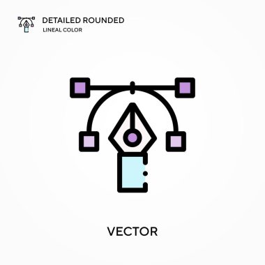 Vektör ayrıntılı yuvarlak doğrusal renk vektör simgesi. Web mobil UI ögesi için resimleme sembolü tasarım şablonu. Düzenlenebilir vuruşlarda mükemmel renk modern piktogram. İş projeniz için vektör simgeleri