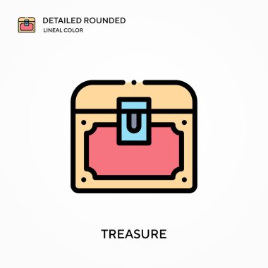 Define ayrıntılı yuvarlak doğrusal renk vektör simgesi. Web mobil UI ögesi için resimleme sembolü tasarım şablonu. Düzenlenebilir vuruşlarda mükemmel renk modern piktogram. İş projeniz için hazine simgeleri