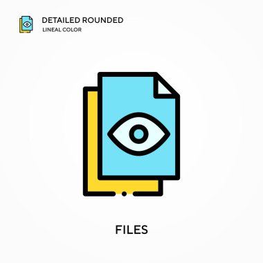 Ayrıntılı yuvarlak doğrusal renk vektörü simgesi. Web mobil UI ögesi için resimleme sembolü tasarım şablonu. Düzenlenebilir vuruşlarda mükemmel renk modern piktogram. İş projeniz için dosya simgeleri