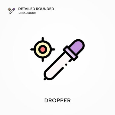 Düşüren ayrıntılı yuvarlak doğrusal renk vektör simgesi. Web mobil UI ögesi için resimleme sembolü tasarım şablonu. Düzenlenebilir vuruşlarda mükemmel renk modern piktogram. İş projeniz için indirme simgeleri