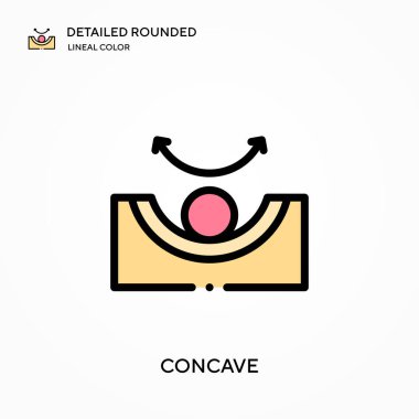 Çukur detaylı yuvarlak doğrusal renk vektörü simgesi. Web mobil UI ögesi için resimleme sembolü tasarım şablonu. Düzenlenebilir vuruşlarda mükemmel renk modern piktogram. İş projeniz için çukur simgeleri