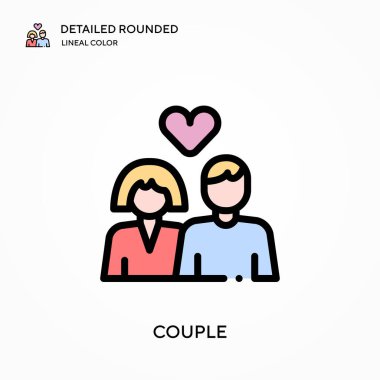 Ayrıntılı yuvarlak doğrusal renk vektör ikonu. Web mobil UI ögesi için resimleme sembolü tasarım şablonu. Düzenlenebilir vuruşlarda mükemmel renk modern piktogram. İş projeniz için birkaç simge