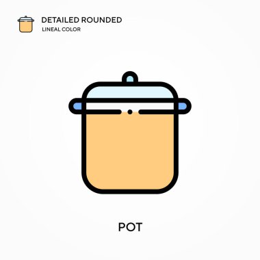 Ot detaylı yuvarlak doğrusal renk vektör simgesi. Web mobil UI ögesi için resimleme sembolü tasarım şablonu. Düzenlenebilir vuruşlarda mükemmel renk modern piktogram. İş projeniz için esrar simgeleri