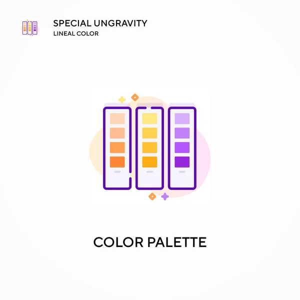 Color Palette Special Ungravity Lineal Color Icon Modern Vector Illustration — Stock Vector