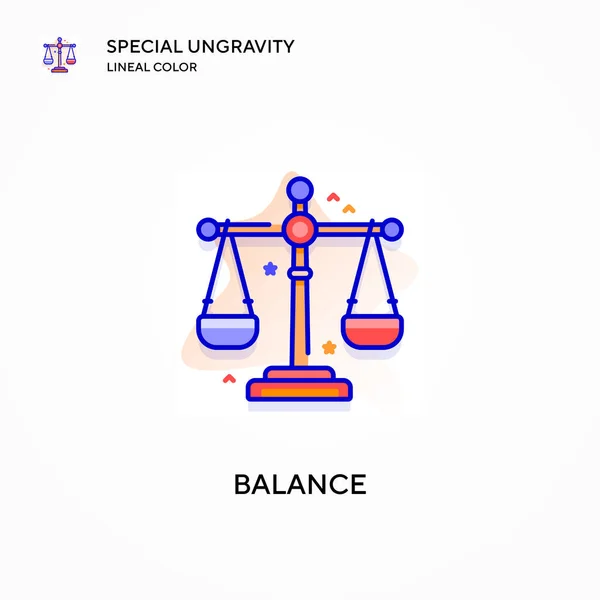 Equilibra el icono de color lineal especial sin gravedad. Conceptos modernos de ilustración vectorial. Fácil de editar y personalizar. — Vector de stock