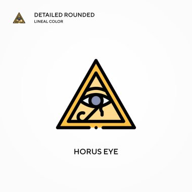 Horus göz vektör simgesi. Modern vektör illüstrasyon kavramları. Düzenlemesi ve kişiselleştirmesi kolay.