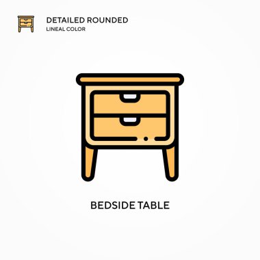 Komodin vektör simgesi. Modern vektör illüstrasyon kavramları. Düzenlemesi ve kişiselleştirmesi kolay.