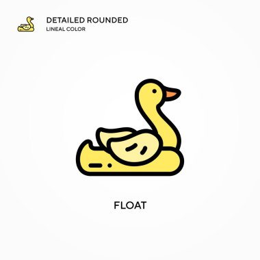 Vektör simgesini yüzdür. Modern vektör illüstrasyon kavramları. Düzenlemesi ve kişiselleştirmesi kolay.