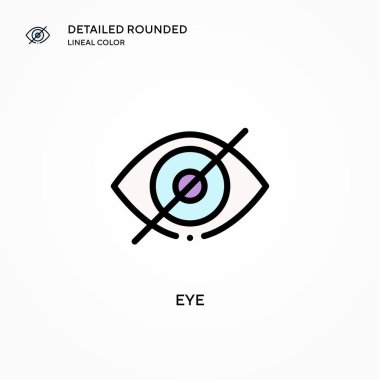 Göz vektör simgesi. Modern vektör illüstrasyon kavramları. Düzenlemesi ve kişiselleştirmesi kolay.