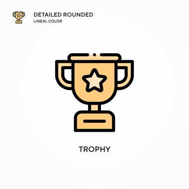 Ödül vektör simgesi. Modern vektör illüstrasyon kavramları. Düzenlemesi ve kişiselleştirmesi kolay.