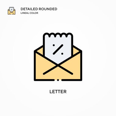 Harf vektör simgesi. Modern vektör illüstrasyon kavramları. Düzenlemesi ve kişiselleştirmesi kolay.