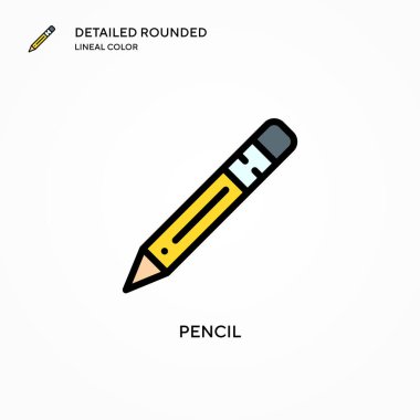 Kalem vektör simgesi. Modern vektör illüstrasyon kavramları. Düzenlemesi ve kişiselleştirmesi kolay.