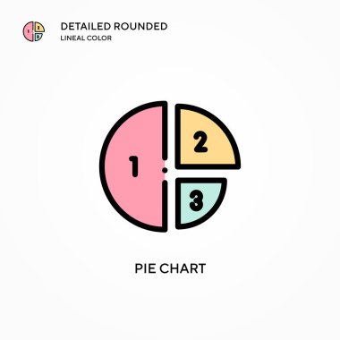 Pasta grafik vektör simgesi. Modern vektör illüstrasyon kavramları. Düzenlemesi ve kişiselleştirmesi kolay.