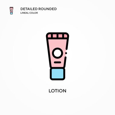 Losyon vektör simgesi. Modern vektör illüstrasyon kavramları. Düzenlemesi ve kişiselleştirmesi kolay.