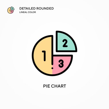 Pasta grafik vektör simgesi. Modern vektör illüstrasyon kavramları. Düzenlemesi ve kişiselleştirmesi kolay.