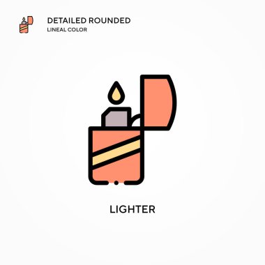 Daha hafif vektör simgesi. Modern vektör illüstrasyon kavramları. Düzenlemesi ve kişiselleştirmesi kolay.