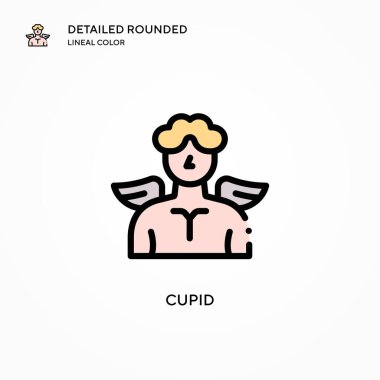 Aşk tanrısı vektör simgesi. Modern vektör illüstrasyon kavramları. Düzenlemesi ve kişiselleştirmesi kolay.