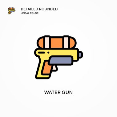 Su tabancası vektör simgesi. Modern vektör illüstrasyon kavramları. Düzenlemesi ve kişiselleştirmesi kolay.