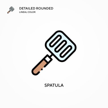 Spatula vektör simgesi. Modern vektör illüstrasyon kavramları. Düzenlemesi ve kişiselleştirmesi kolay.