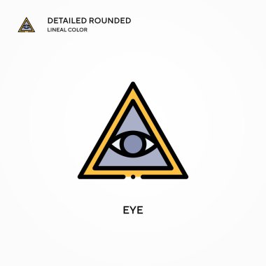 Göz vektör simgesi. Modern vektör illüstrasyon kavramları. Düzenlemesi ve kişiselleştirmesi kolay.