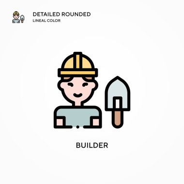 Yapıcı vektör simgesi. Modern vektör illüstrasyon kavramları. Düzenlemesi ve kişiselleştirmesi kolay.