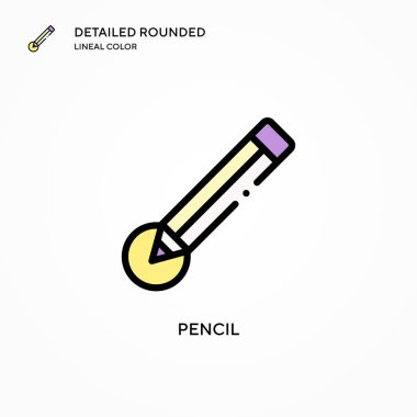 Kalem vektör simgesi. Modern vektör illüstrasyon kavramları. Düzenlemesi ve kişiselleştirmesi kolay.