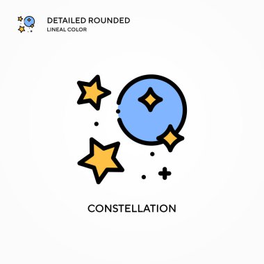 Takımyıldız vektör simgesi. Modern vektör illüstrasyon kavramları. Düzenlemesi ve kişiselleştirmesi kolay.