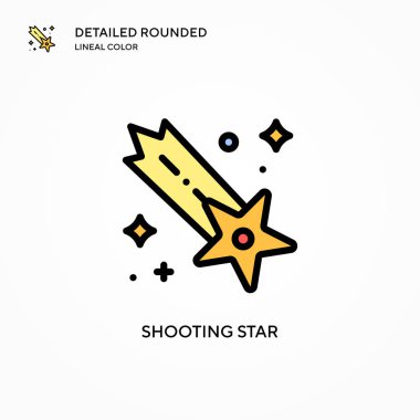 Yıldız vektör simgesi çekiliyor. Modern vektör illüstrasyon kavramları. Düzenlemesi ve kişiselleştirmesi kolay.