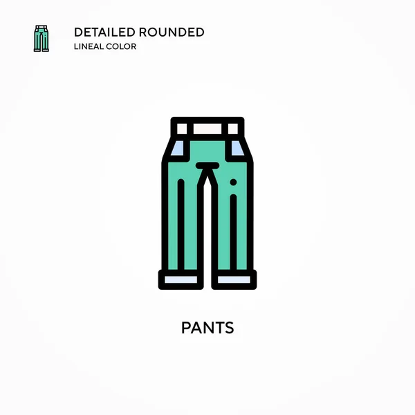 Pantalones Icono Vector Conceptos Modernos Ilustración Vectorial Fácil Editar Personalizar — Archivo Imágenes Vectoriales