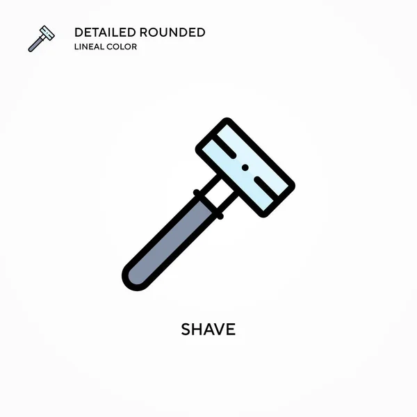 Shave Vector Icon Modern Vector Illustration Concepts Easy Edit Customize — Stock Vector