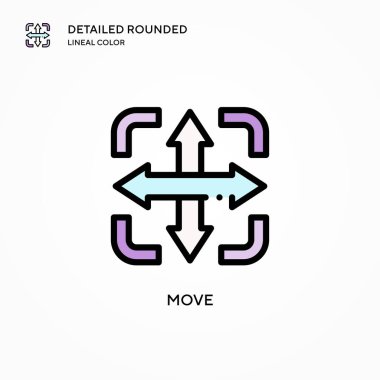 Vektör simgesini taşı. Modern vektör illüstrasyon kavramları. Düzenlemesi ve kişiselleştirmesi kolay.