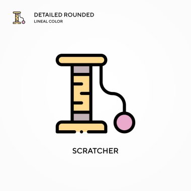 Kazıyıcı vektör simgesi. Modern vektör illüstrasyon kavramları. Düzenlemesi ve kişiselleştirmesi kolay.