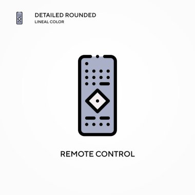 Uzaktan kumanda vektör simgesi. Modern vektör illüstrasyon kavramları. Düzenlemesi ve kişiselleştirmesi kolay.