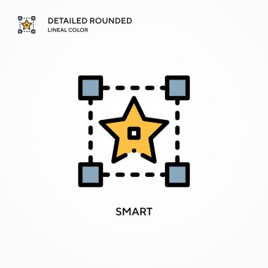 Akıllı vektör simgesi. Modern vektör illüstrasyon kavramları. Düzenlemesi ve kişiselleştirmesi kolay.