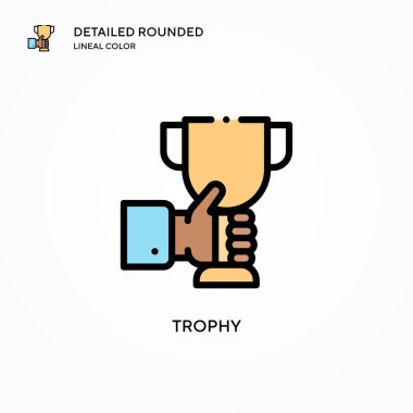 Ödül vektör simgesi. Modern vektör illüstrasyon kavramları. Düzenlemesi ve kişiselleştirmesi kolay.